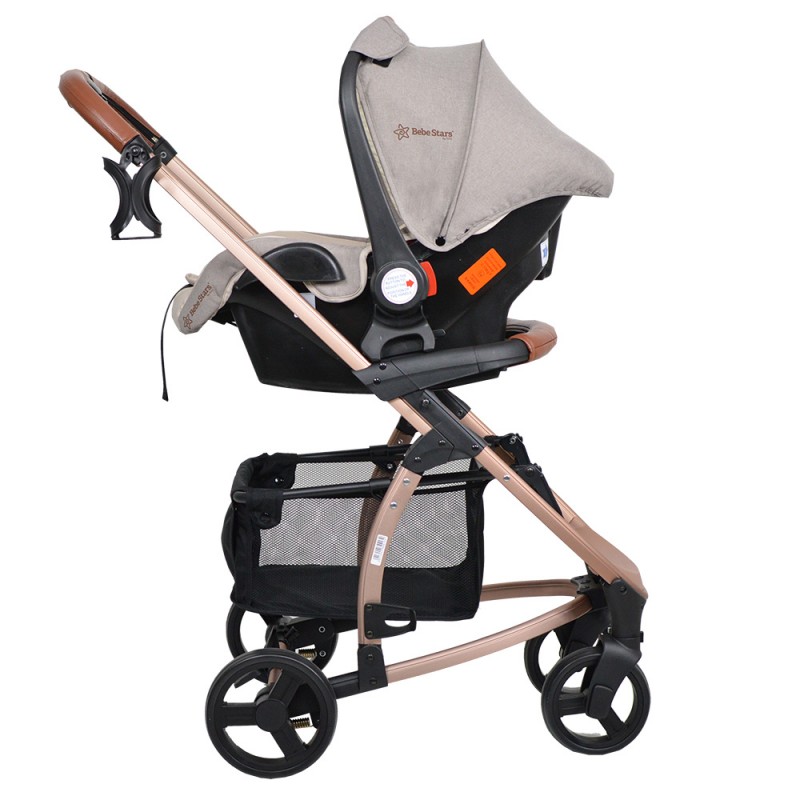 Πολυκαρότσι Bebe Stars Malibu 3 in 1 Beige