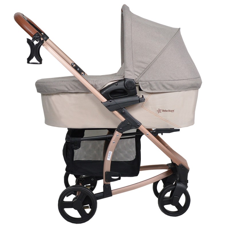 Πολυκαρότσι Bebe Stars Malibu 3 in 1 Beige