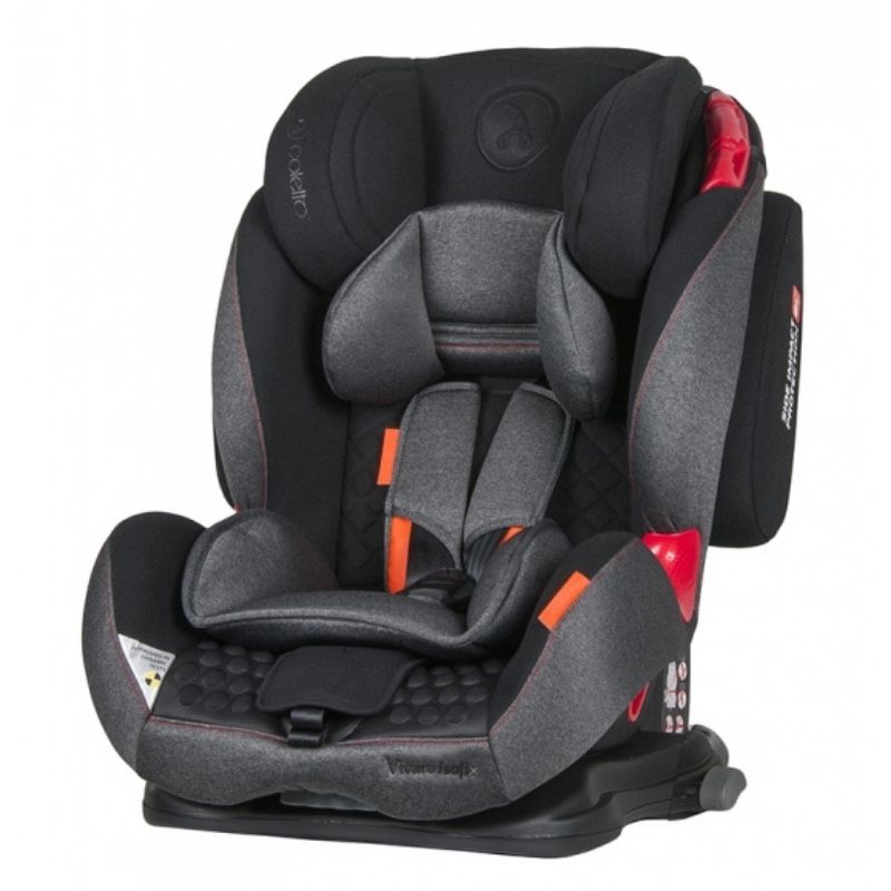 Κάθισμα Αυτοκινήτου Coletto Vivaro Isofix 9-36kg Black Grey