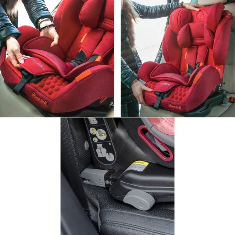 Κάθισμα Αυτοκινήτου Coletto Vivaro Isofix 9-36kg Black Grey