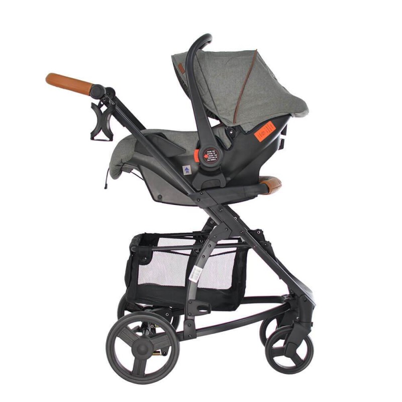 Πολυκαρότσι Bebe Stars Malibu 3 in 1 Grey