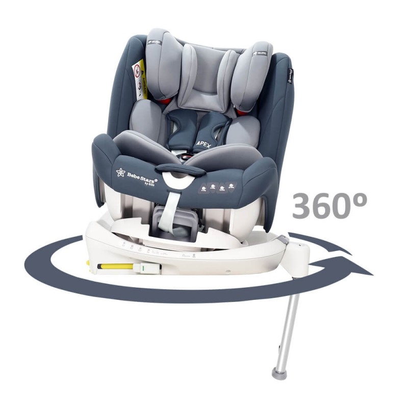 Κάθισμα Αυτοκινήτου Bebe Stars Apex 360° Isofix 0-36kg Black