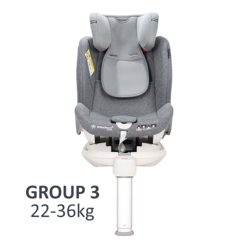 Κάθισμα Αυτοκινήτου Bebe Stars Apex 360° Isofix 0-36kg Grey