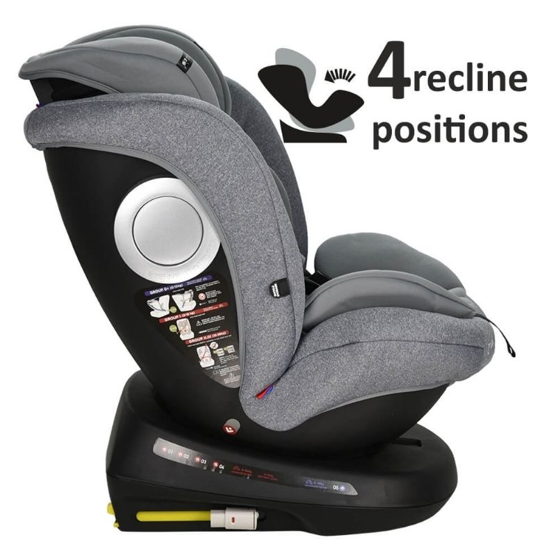 Κάθισμα Αυτοκινήτου Bebe Stars Levante Plus Isofix 360° Grey