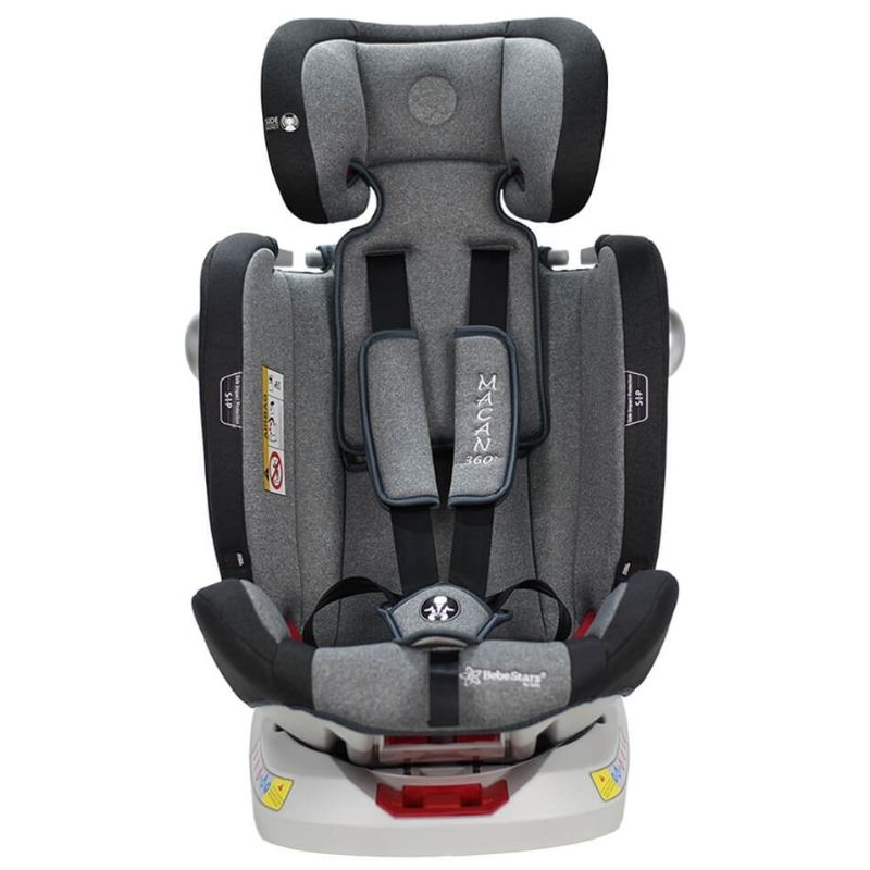 Κάθισμα αυτοκινήτου Bebe Stars Macan Isofix 360° 0-36kg Grey 