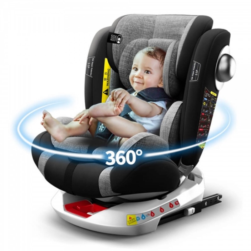 Κάθισμα αυτοκινήτου Bebe Stars Macan Isofix 360° 0-36kg Grey 