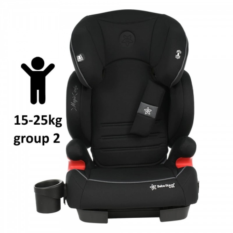 Κάθισμα Αυτοκινήτου Bebe Stars Magic Isofix 15-36kg Grey