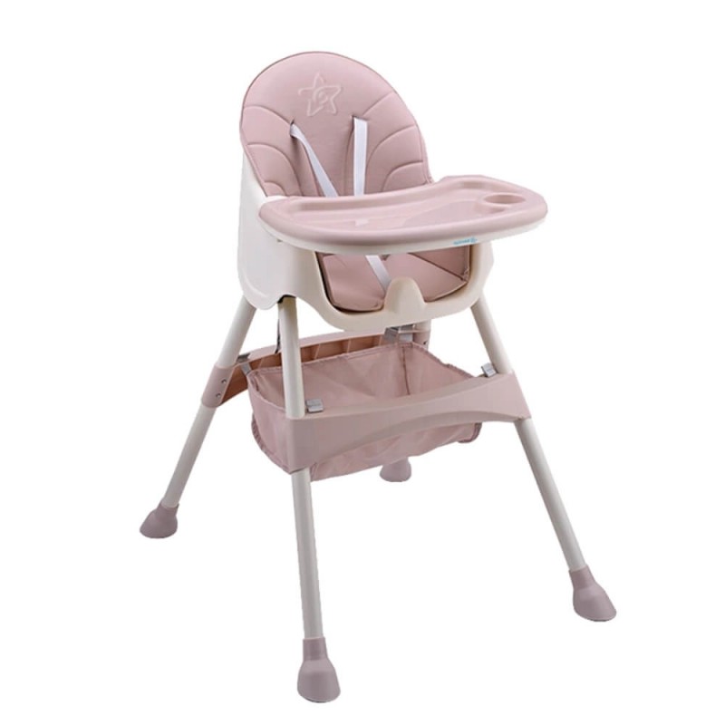 Καρεκλάκι φαγητού Bebe Stars Cozy 2 in 1 Pink