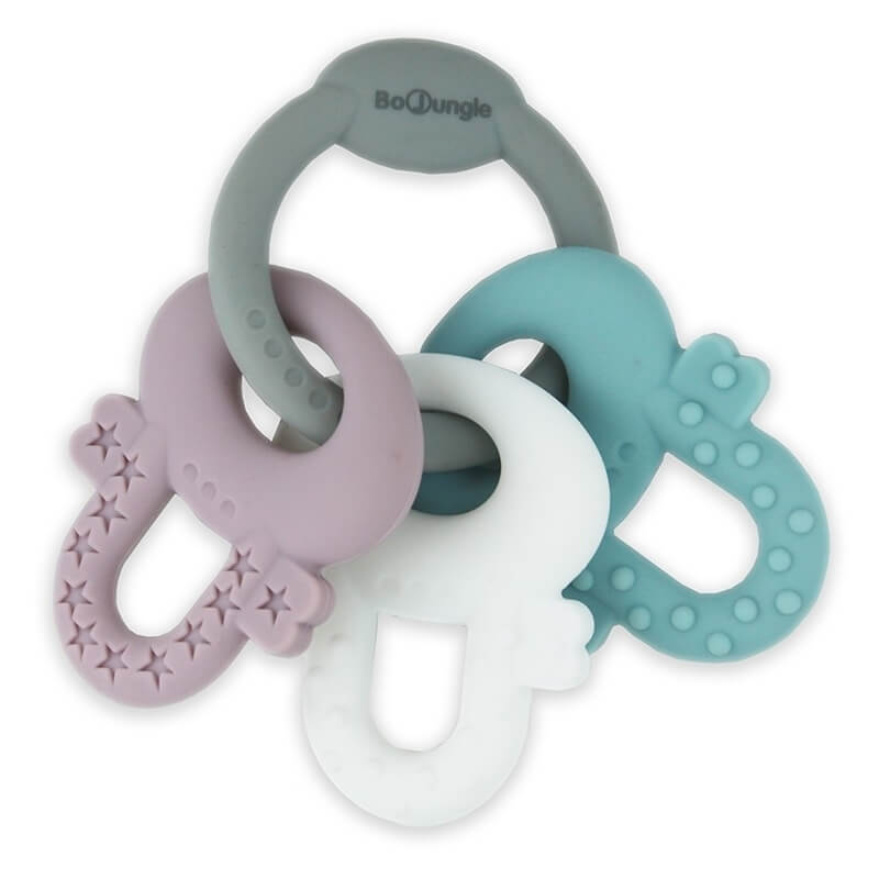 Μασητικό Σιλικόνης Bo Jungle Keys (Grey, White, Blue, Pink)