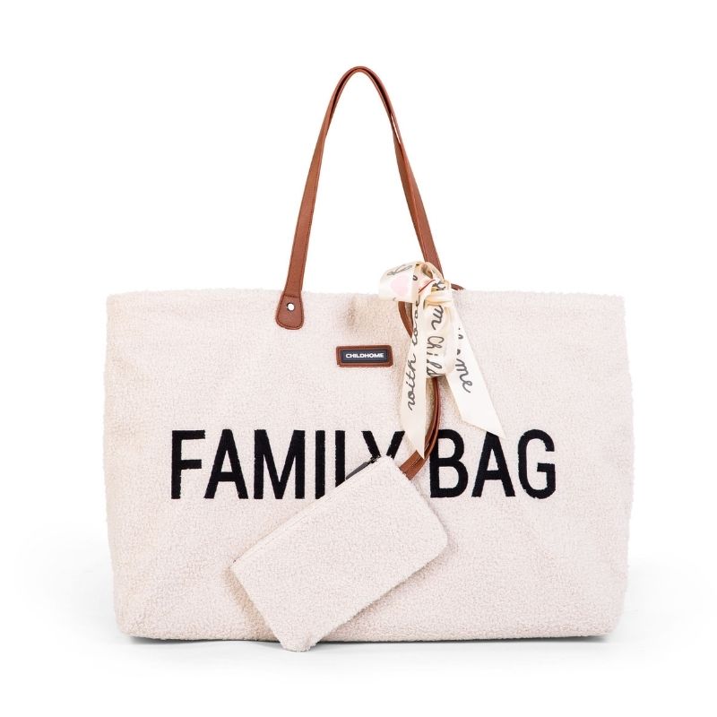 Τσάντα Childhome Family Bag Teddy Off White