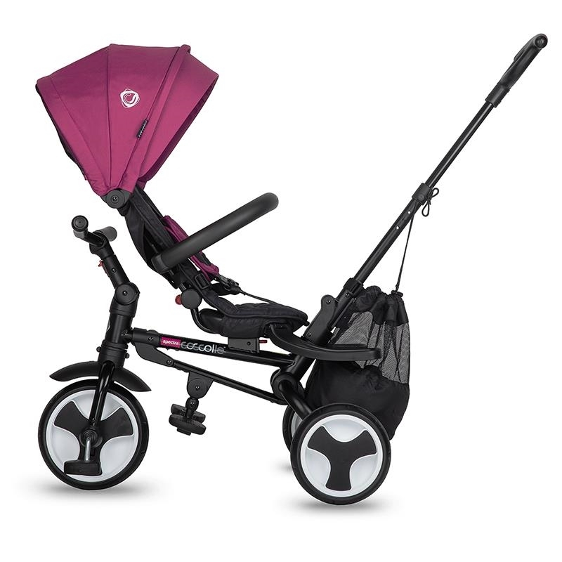 Τρίκυκλο Αναδιπλούμενο Ποδηλατάκι Smart Baby Coccolle Spectra Plus Magenta