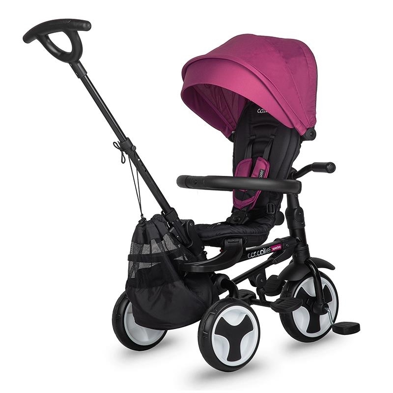 Τρίκυκλο Αναδιπλούμενο Ποδηλατάκι Smart Baby Coccolle Spectra Plus Magenta