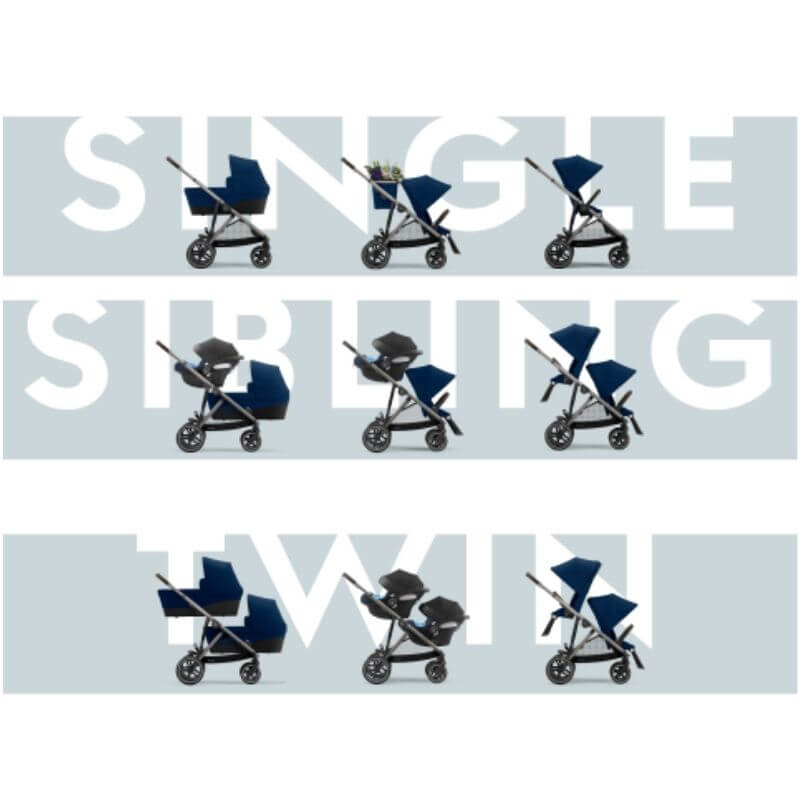 Βρεφικό Καρότσι Cybex Gazelle S Taupe Frame Deep Black