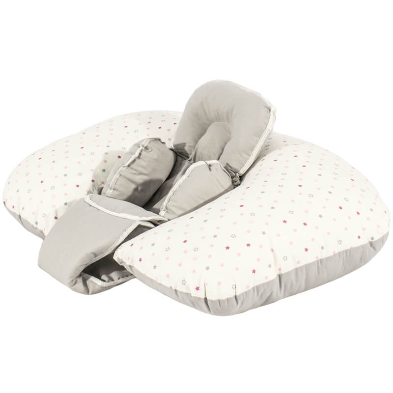 Μαξιλάρι Θηλασμού Just Baby Mini Relax 2 in 1 Pink Stars