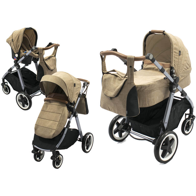 Πολυκαρότσι Just Baby Oasis 3 in 1 Brown