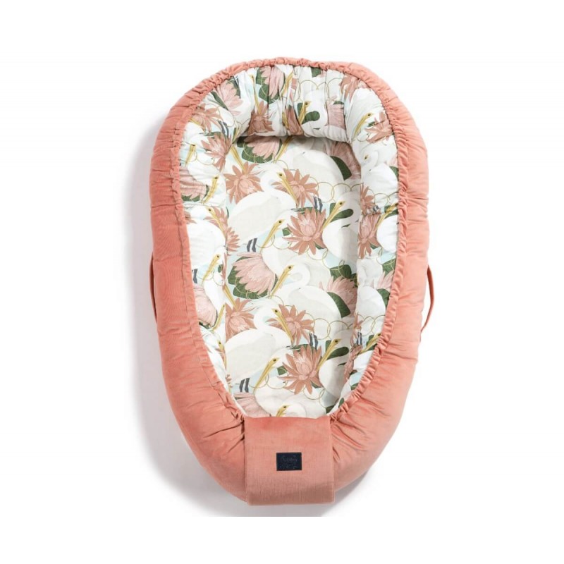 Βρεφική Φωλιά Baby Nest La Millou Heron In Pink Lotus - Papaya