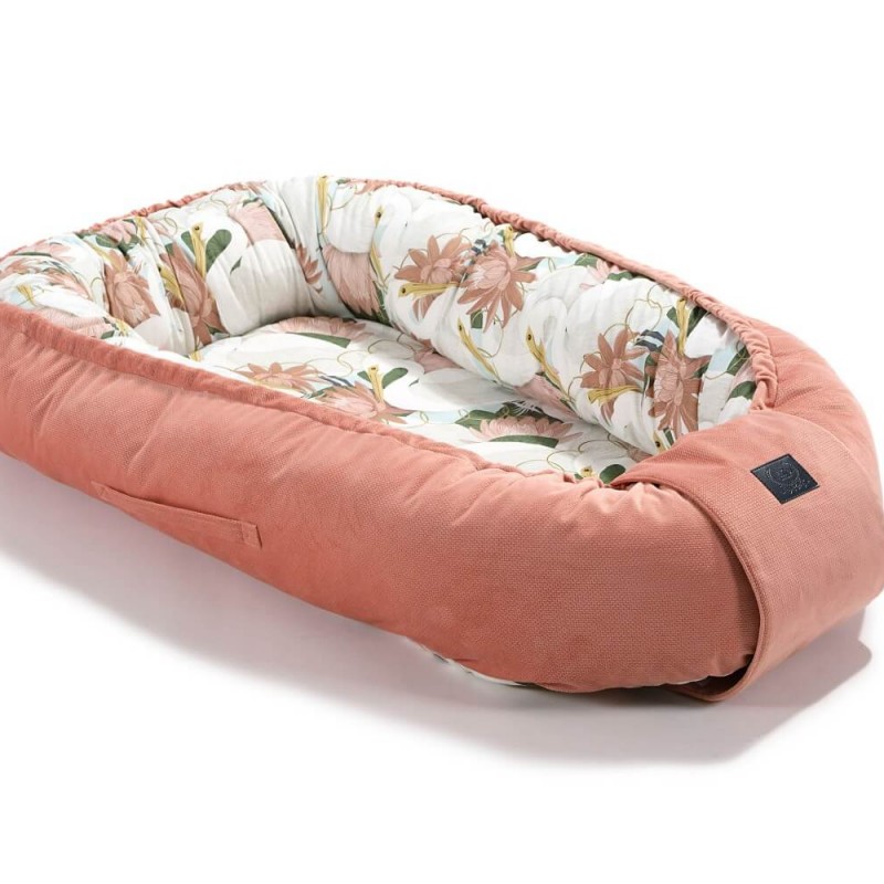 Βρεφική Φωλιά Baby Nest La Millou Heron In Pink Lotus - Papaya