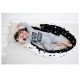 Πολυχρηστικό Μαξιλάρι Minene Snuggly Snake Cotton Black & White