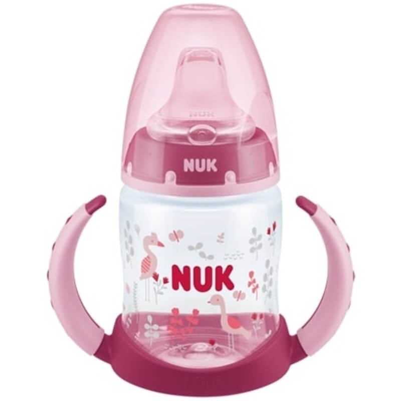 Μπιμπερό εκπαίδευσης NUK First Choice 150 ml με ρύγχος Pink