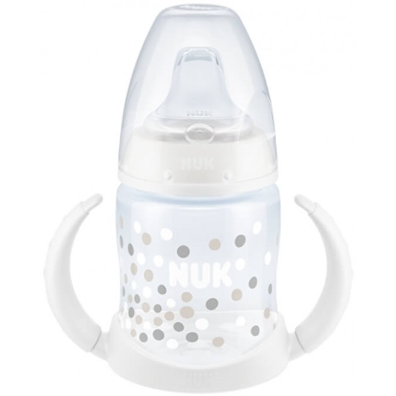 Μπιμπερό εκπαίδευσης NUK First Choice 150 ml με ρύγχος White