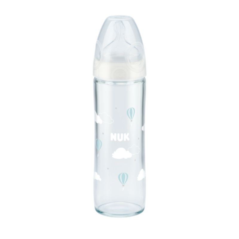 Μπιμπερό Γυάλινο Nuk First Choice+ Classic White 240ml