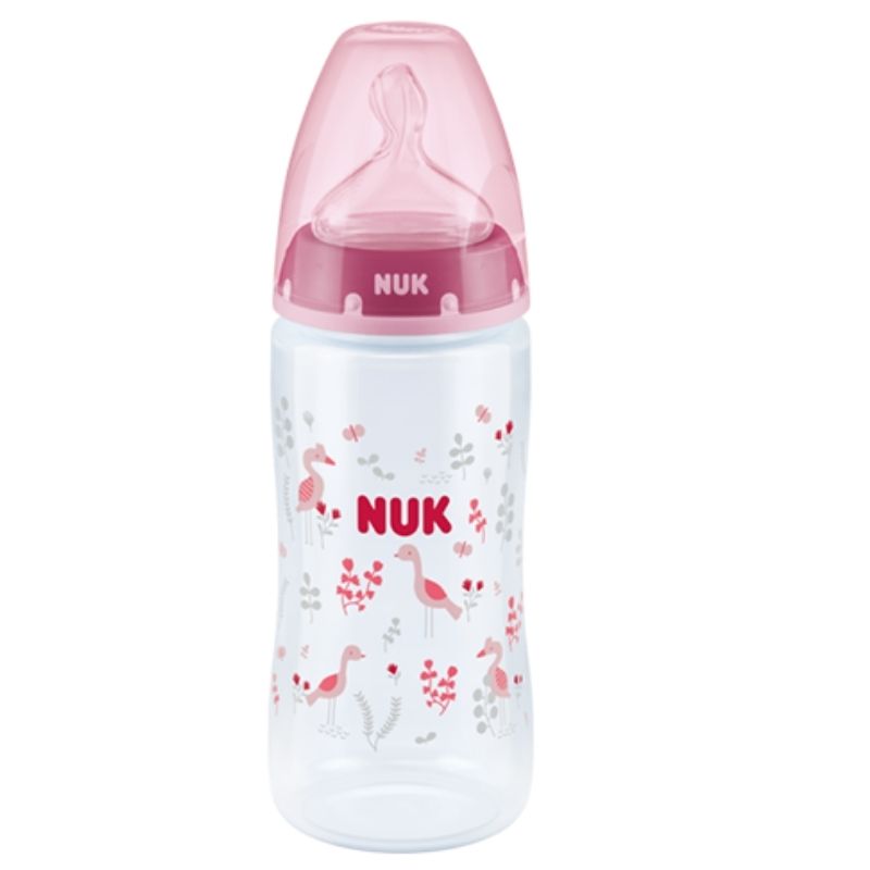 Μπιμπερό πολυπροπυλενίου (PP) NUK First Choice Plus 300ml με θηλή Silic Pink