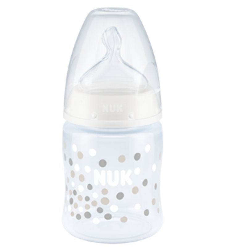 Μπιμπερό πολυπροπυλενίου (PP) NUK First Choice Plus 150ml με θηλή Silic White