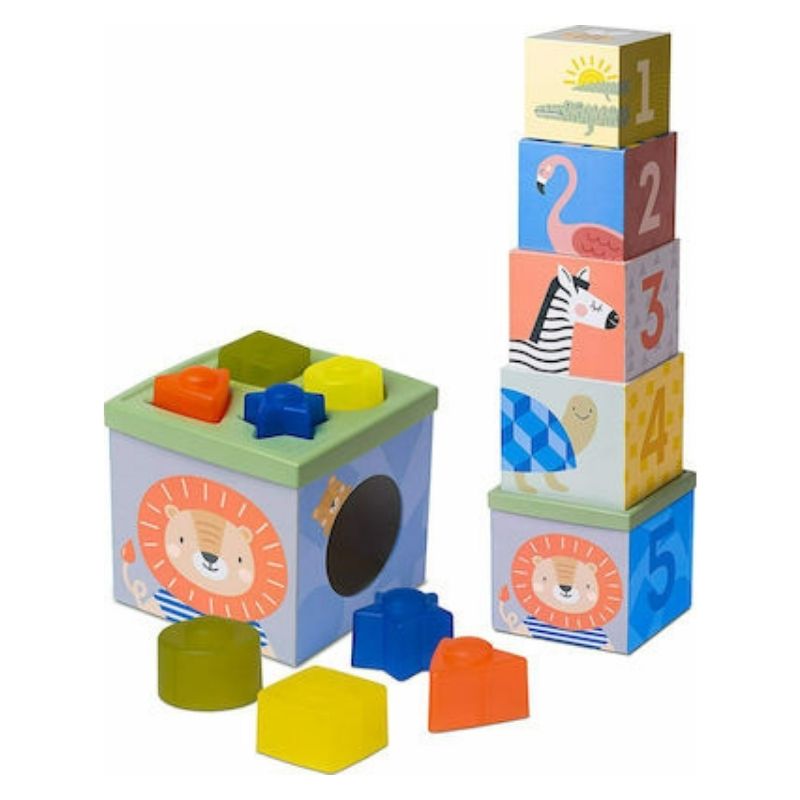 Κύβοι Taf Toys Savannah 2 in 1 Sort & Stack