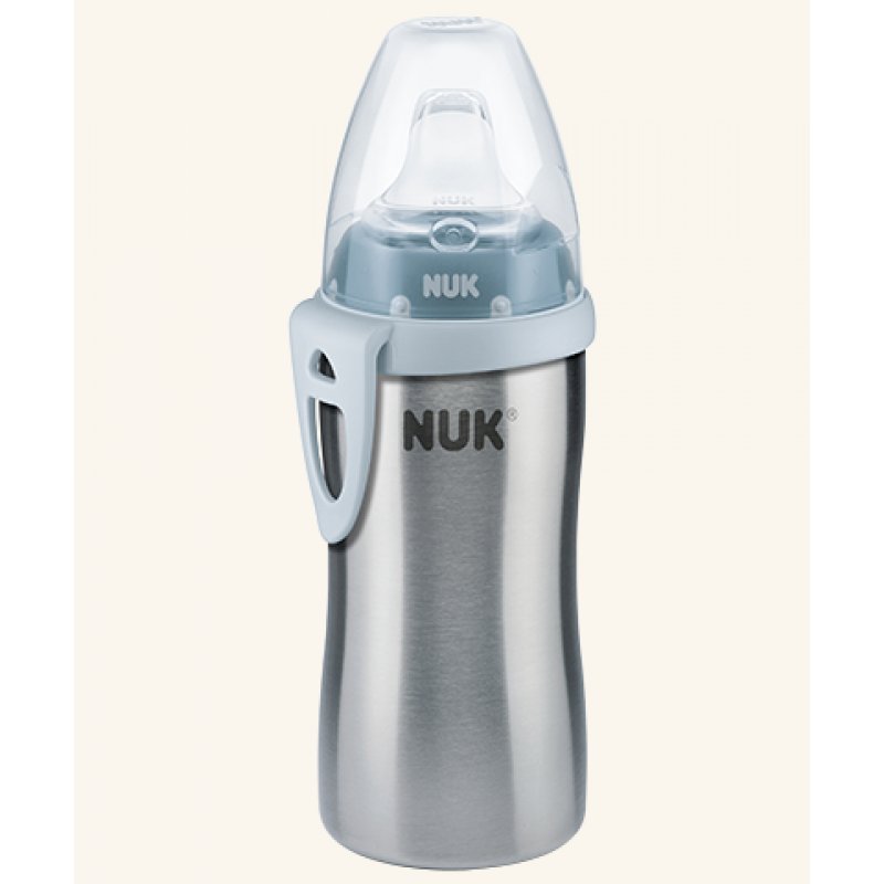 Παγουράκι NUK Active Cup ανοξείδωτο 215 ml Μπλέ