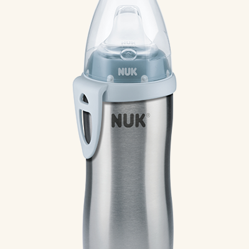 Παγουράκι NUK Active Cup ανοξείδωτο 215 ml Μπλέ